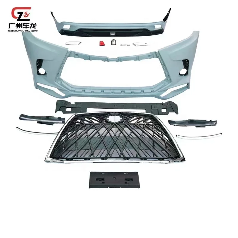 

Прямая продажа с фабрики, ABS материал, автомобильный бампер, передний бампер, решетка заднего бампера для Toyota Highlander 2009-2021, автомобильный Bodykit Norsen