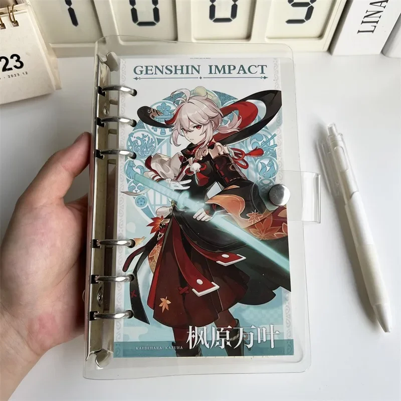 Genshin Impact A5 quaderno a spirale periferiche Anime FigurePrinting Zhongli Hutao Klee Venti Xiao blocco note libro di contabilità regali