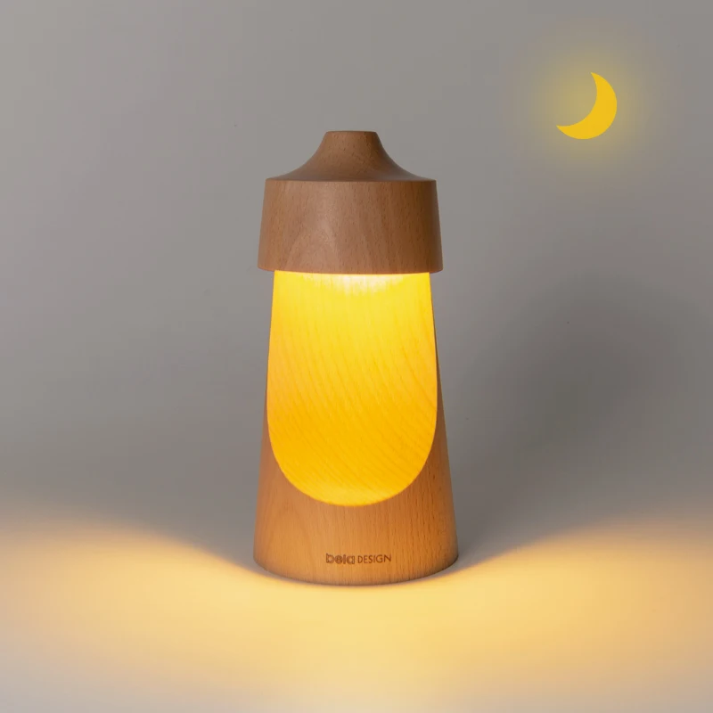 Half moon night light, charging desk, bedside, bedroom sleep, breastfeeding pat lamp, creative Christmas atmosphere lamp