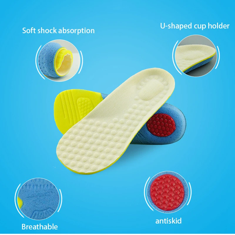 

Orthopedic Shoes Insole Children Wear Resistance Sweat Absorption Sports Insole Arch Correction Flat Foot Support Insertion Pad