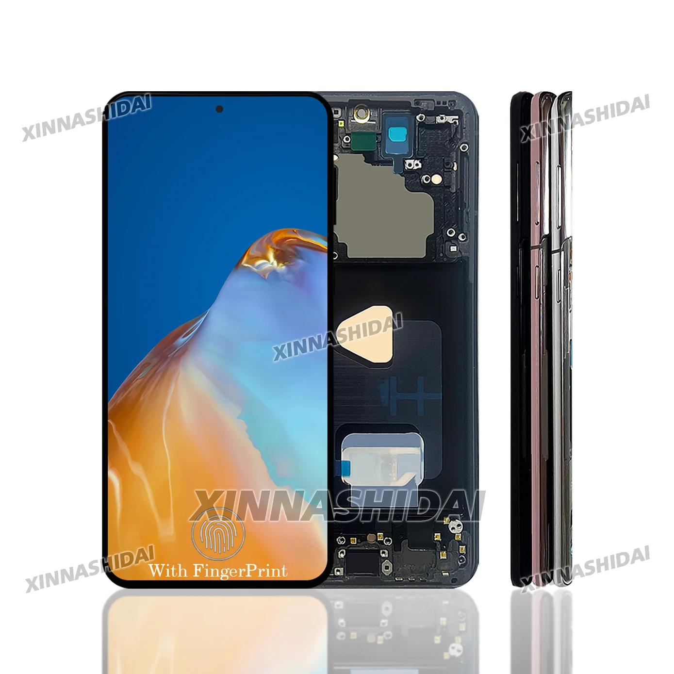 A+++ OLED Screen Assembly For Samsung Galaxy S21 LCD Display Touch Screen Frame  Panel Digitize Assembly Tested