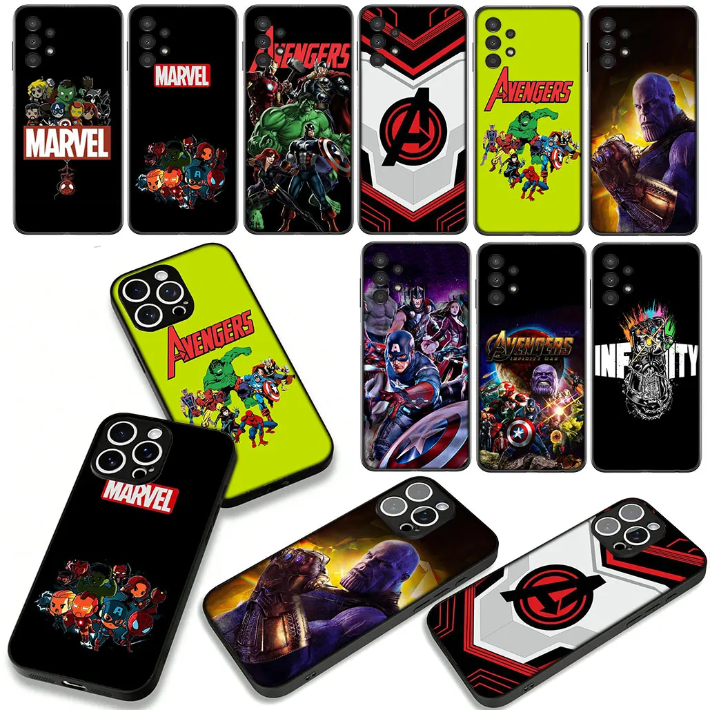 Чехол Marvel Avengers Thanos Super Hero для OPPO A40 A60 A80 A18 A16 A17 A38 A78 A79 A54 A57 A58 5G A3 Pro A96 A15 A12