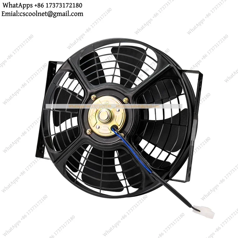 k06 10 Inch Universal Radiator Cooling Fan 12V 24V Slim Electric A/C Air Conditioner Motor Vehicle Auto Truck Replacement Parts