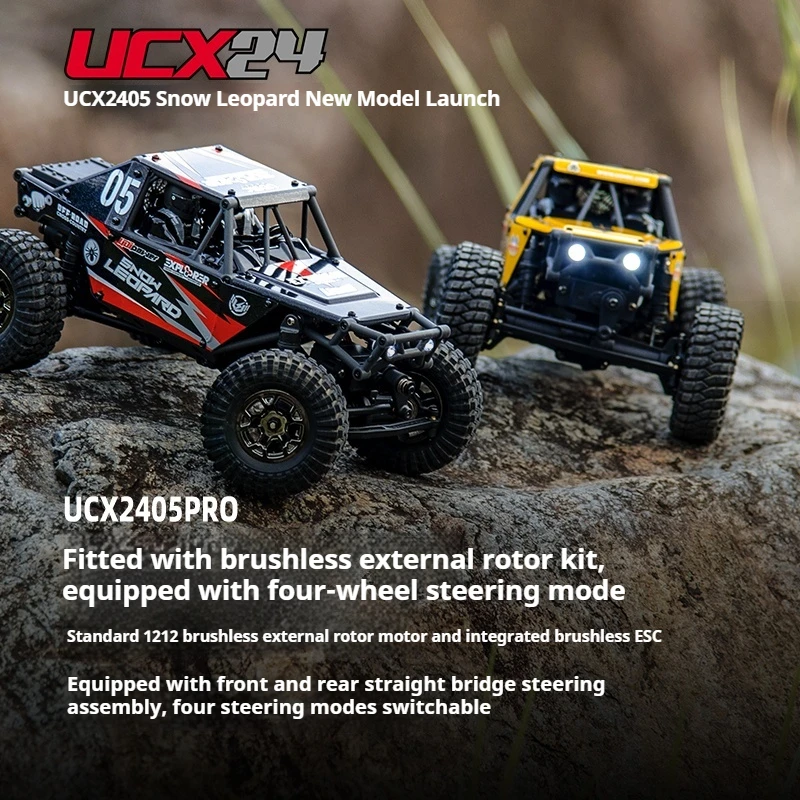 

2.4g Full Scale Remote Control Udirc Ucx2405 Snow Leopard 1:24 Brushless Professional Rc Simulation Climbing Off Road Vehicle