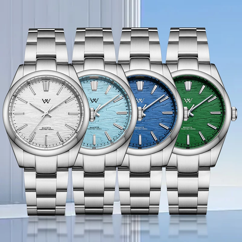 

Часы WM Автоматические механические часы Водостойкие классические повседневные деловые мужские часы Welly Merck Watch WM207M