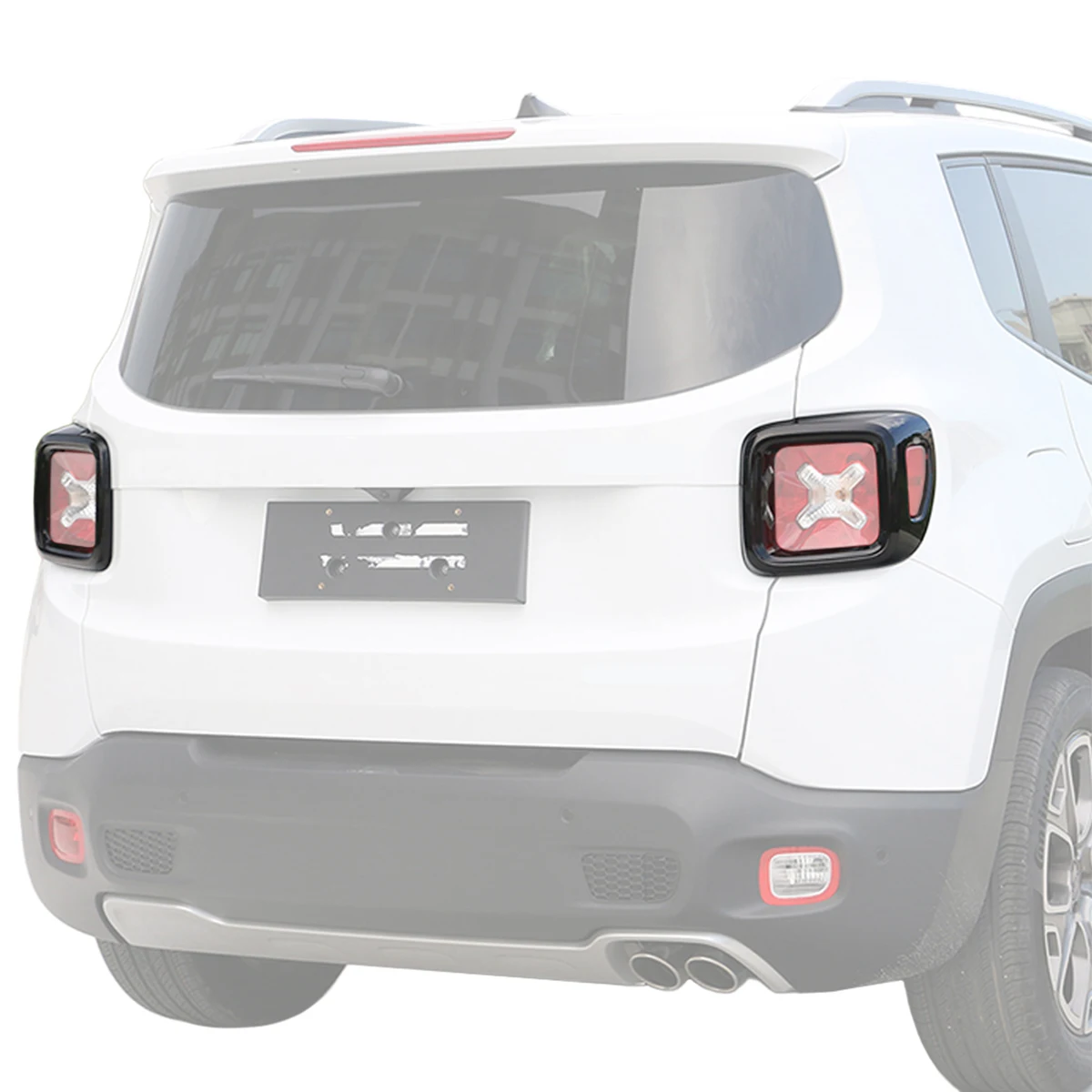 Car Rear Taillight Tail Light Lamp Guard Decoration Full Cover Trim Protector for Jeep Renegade 2015-2023 Exterior Accessories