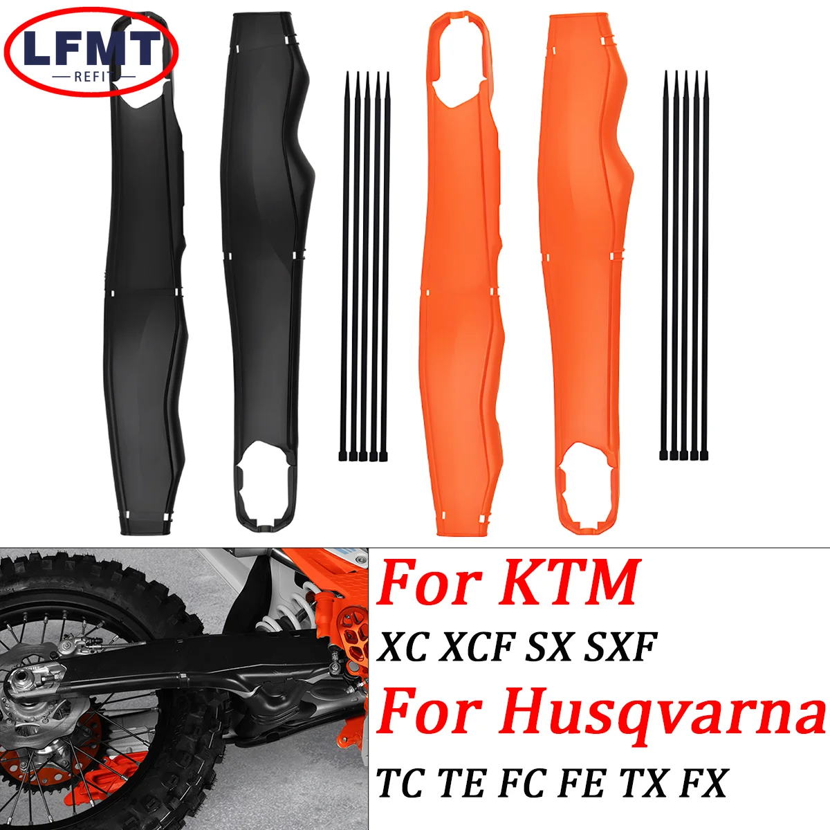 

NEW 2024 Motorcycle Swingarm Swing Arm Protector Cover For HUSQVARNA TC TX TE FC FX FE 125 250 300 350 450 Enduro Dirt Pit Bike