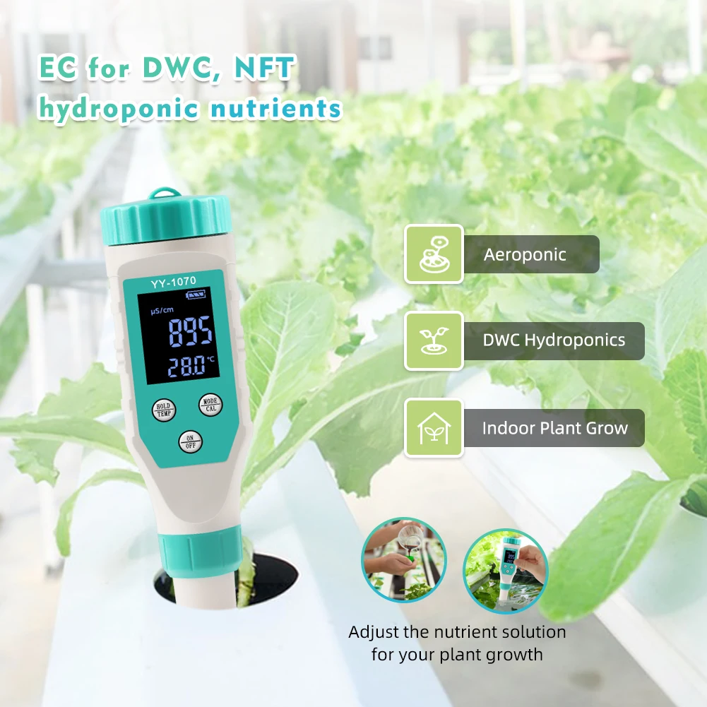 Digitales Chlormessgerät, PH-Tester, 7-in-1, Salz-/ORP-/TDS-/EC-/TEMP-Tester, CL-Wasserqualitätsanalysator für Schwimmbad, heiße Quelle – Detail 9