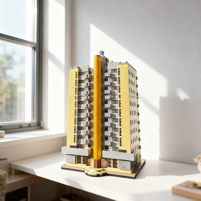 

2800 деталей MOC: Конструктор «Скайскрепер» (Амстердам), архитектурная модель, строительные блоки, игрушки для детей, рождественские подарки