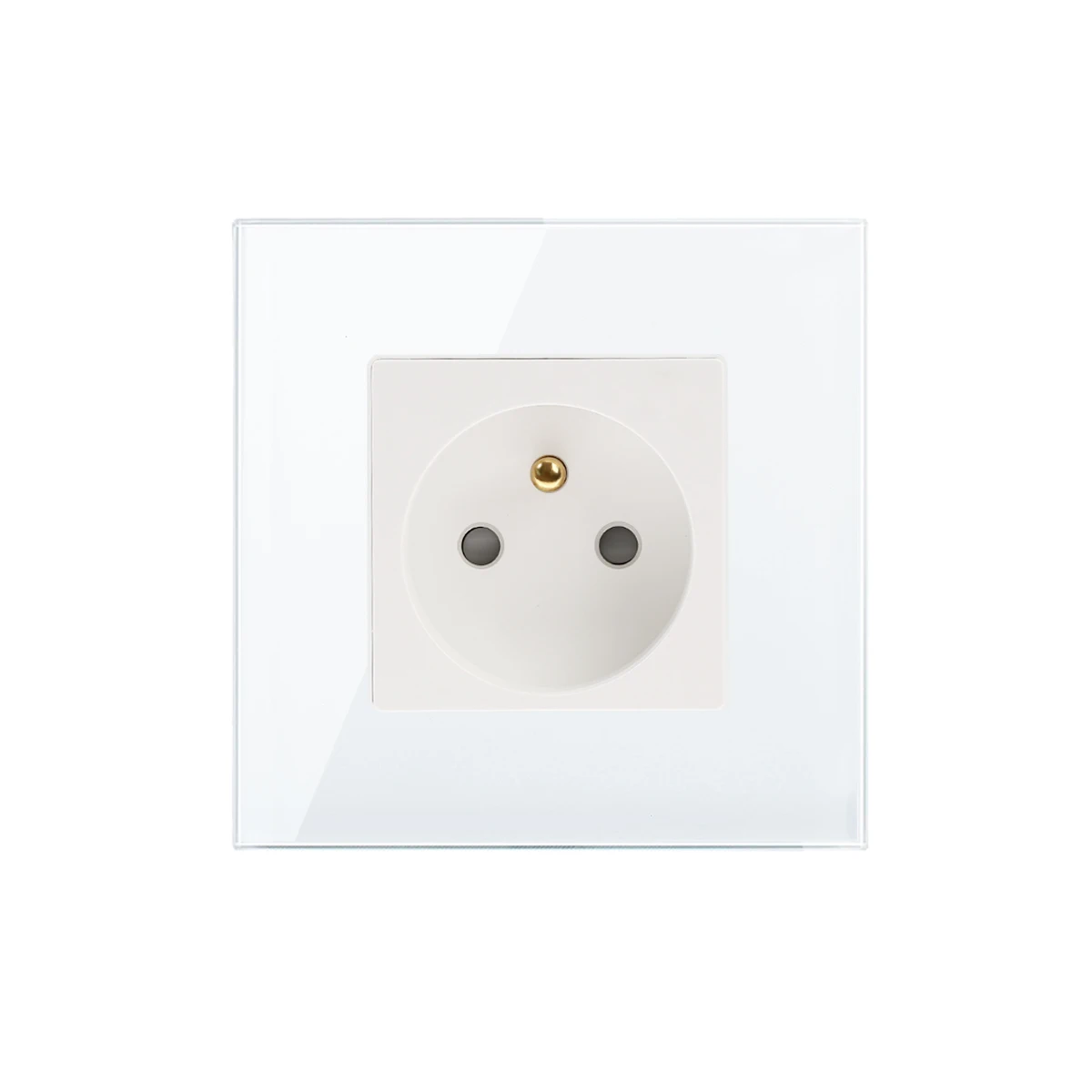 Double prises Standard français type-c, panneau en verre 110-250V, Port de chargement USB, prise éle