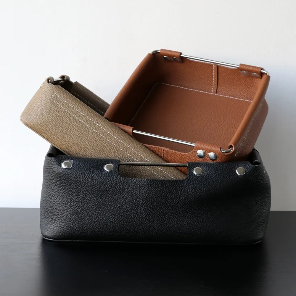 

Light Luxury Top Layer Cowhide Storage Box Miscellaneous Storage Box Makeup Brush Remote Control Pen Holder Stationery Storage