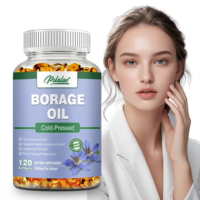 Borage Oil - Supports Hair, Heart, Skin and Joint Health, Antioxidant