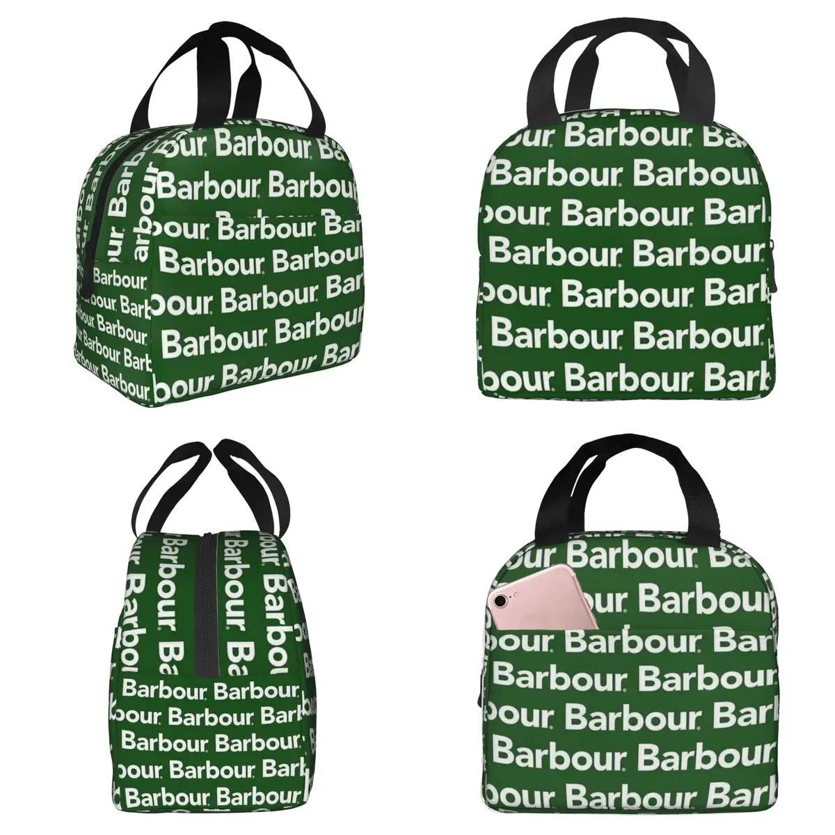 Bolsa térmica para el almuerzo Barbour para mujer, caja térmica para comida de oficina, bolsa térmica a prueba de fugas, contenedor para loncheras