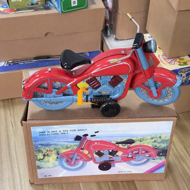 

Wind Up Toys Iron Motorcycle Nostalgic Personality Ornament Creative Collection Photography Props Iron Handicrafts Decoration