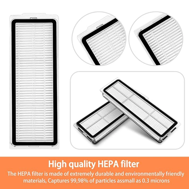 For Xiaomi H50 Pro/H50/OV43GB/OV42GL Robot Vacuum Accessories Main Side Brush HEPA Filter Mop Pad Dust Bag Replacement Parts - view 4