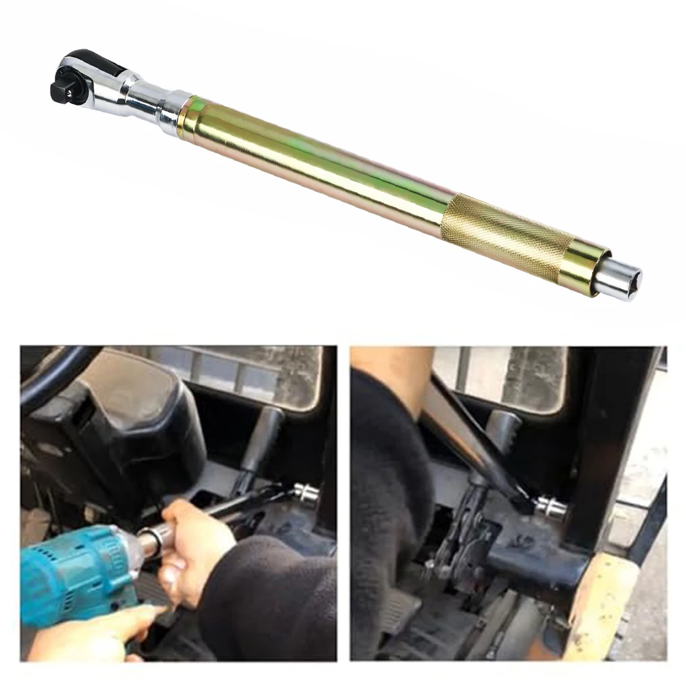 2in1 automatische sleutel met verlenggereedschap met hoog koppel, slank ontwerp voor strakke gebieden, antisliphandgreep voor handgreepcontrole
