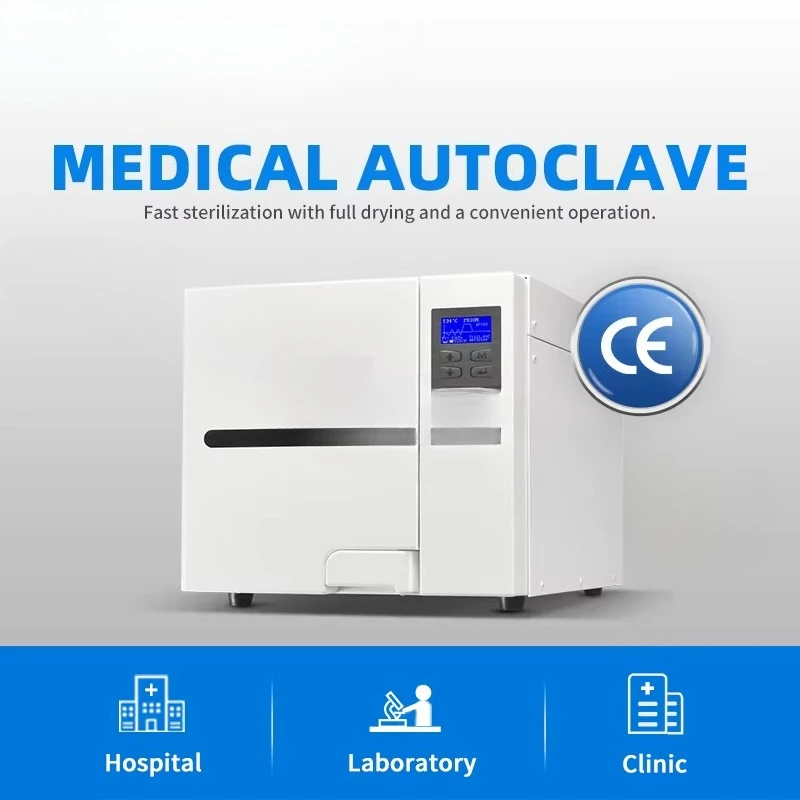 Class B Table Top Autoclave 18L Capacity Lab Equipment Automatic Autoclave