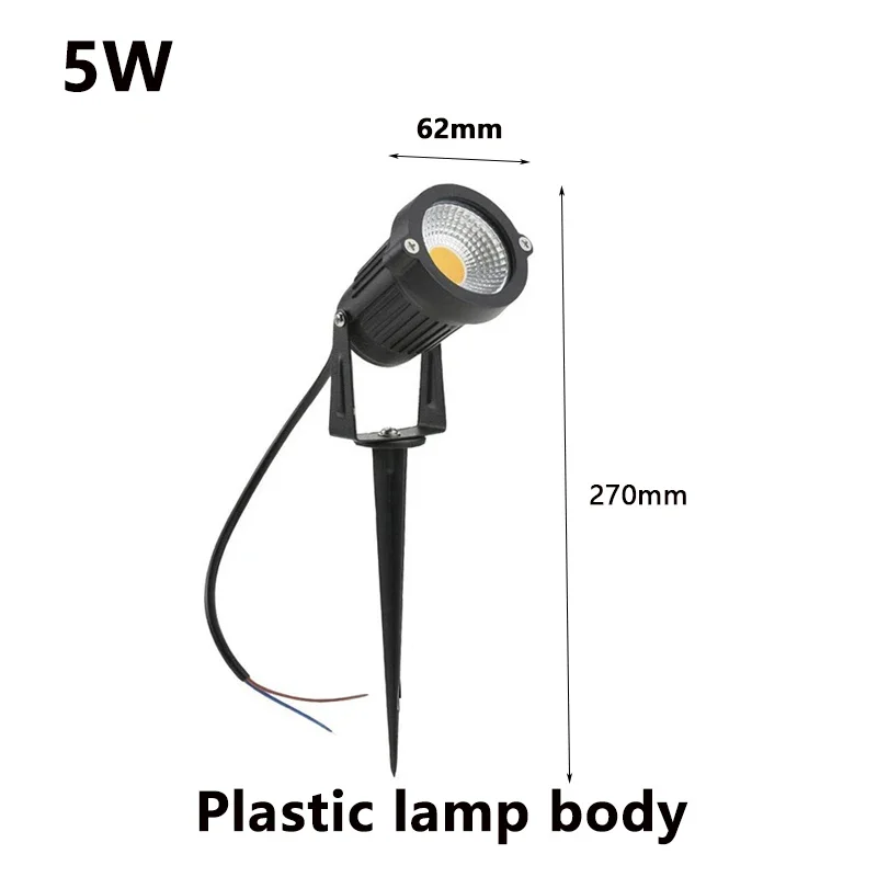 Landscape Garden Warm White LED Lawn Lamp 5W 10W 15W Outdoor Waterprof IP65 mushspike Garden Path faretti verdi