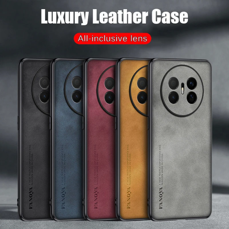 Fall für Huawei Mate 70 Air Protect Objektiv Lammfell Leder Shell Coque Mate 7060 Pro Abdeckung TPU Weiche Stoßstange Stoßfest Funda