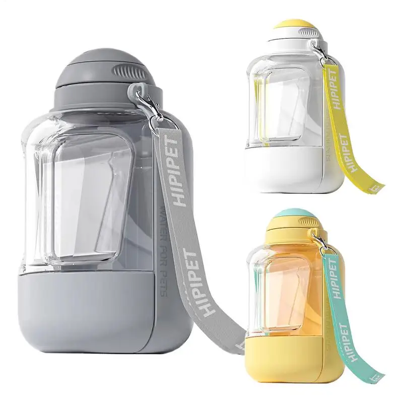

Portable Pet Water Bottle Portable Drinking Cup Cat Water Bottle Large Capacity Pet Dispenser Leak Proof Feeder Bowl For Camping
