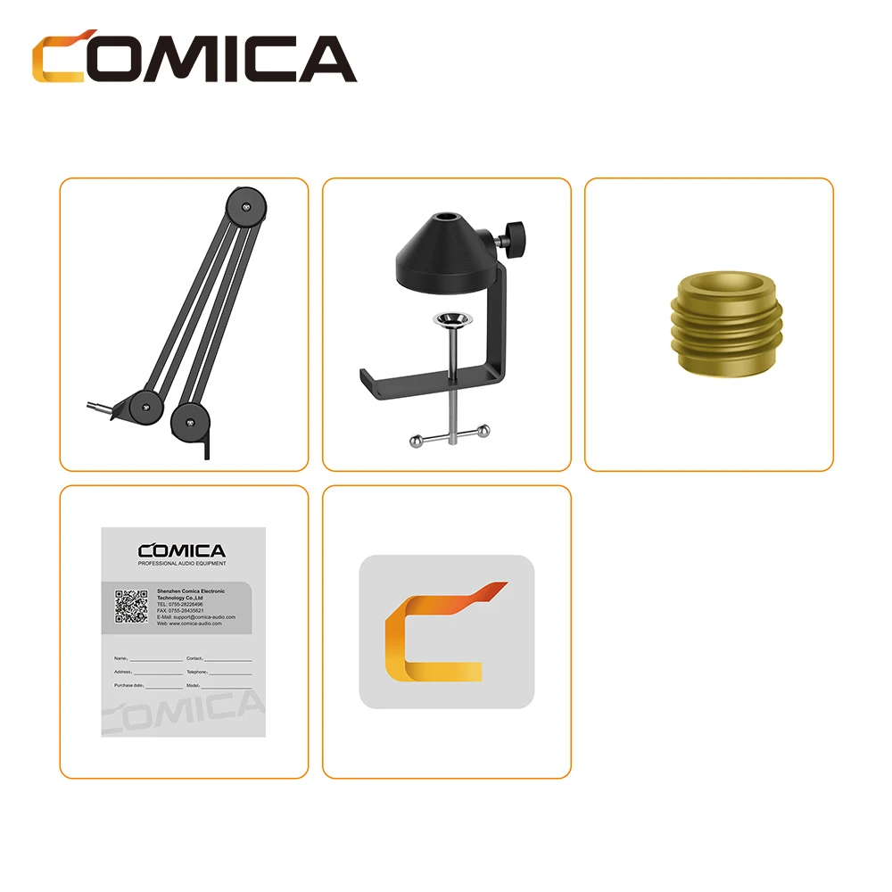 Comica MS1 Adjustable Suspension Boom Mic Stand for Vlog Cameras And Other Devices Live Recording Camera Microphone Bracket