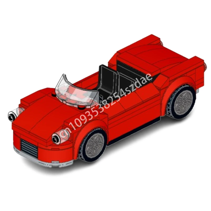 

121 шт. MOC 1961 калифорнийские автомобили Spyder, строительные блоки, модель, креативная конструкция, сделай сам, сборка, креативная рождественская игрушка, подарок