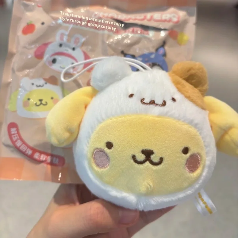 

Sanrio Playmate Costume Changing Plush Squishy Blind Box Hello Kitty Decoration Cinnamoroll Kuromi Stress Relief Keychains