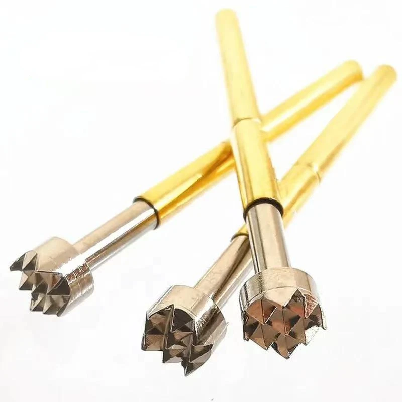 P156-H2 나인 클로 매화 머리 용수철 테스트 핀, 외경 2.36mm 길이 33.35mm ICT 용수철 프로브, 100PCs/팩