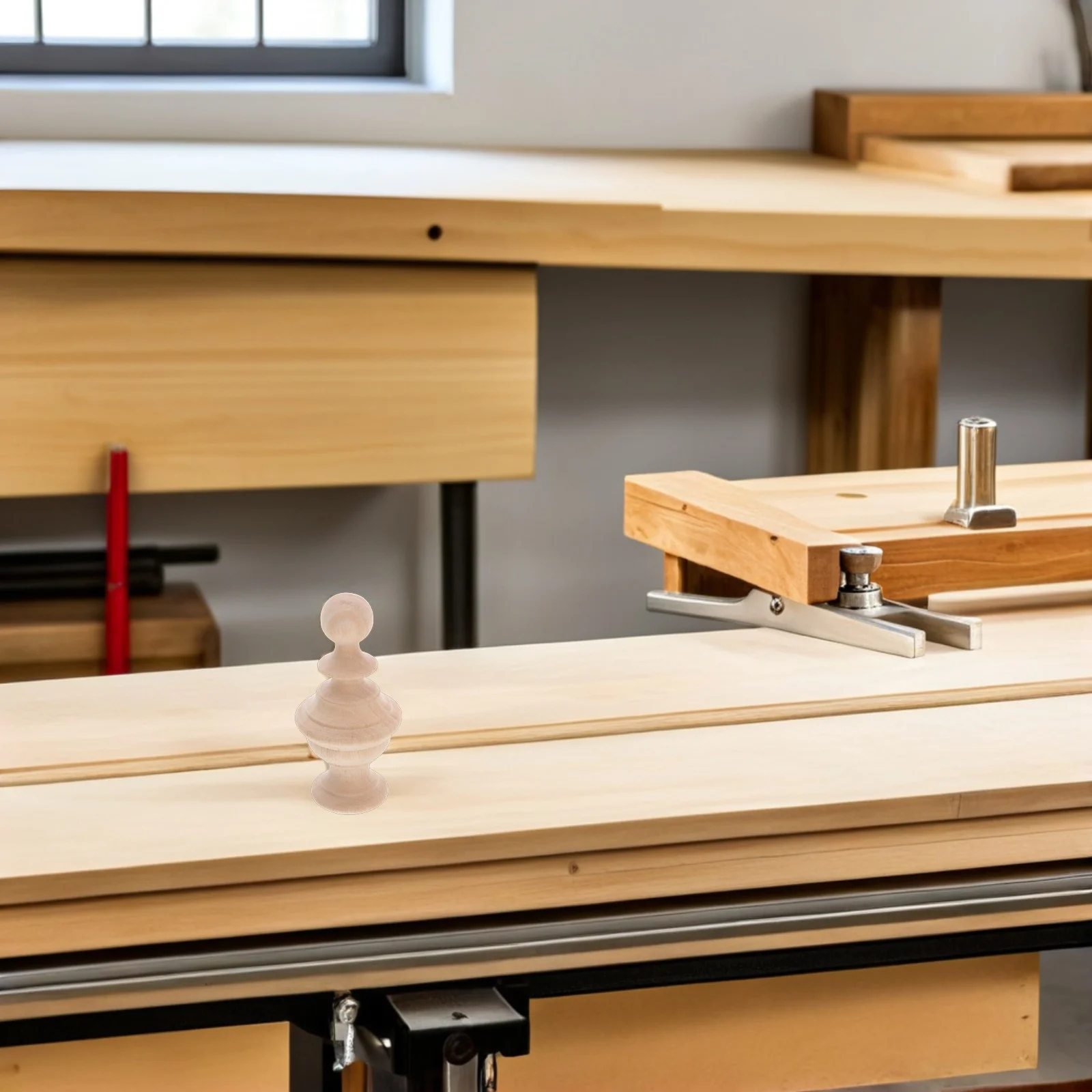 

Wood Finials Curtain Rod Finials For Stair Bedpost Curtain Rod Diy Unfinished Carved Tips Home Decor Wooden Ball Post