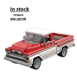 MOC-207188 Red New Supercar Racing Building Block Model 1810 Parts MOC Creative Kids Birthday Building Blocks Toy Gift