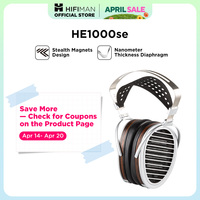 HIFIMAN HE1000se Full-Size Over-Ear Open-Back Planar Magnetic Audiophile Headphone with Stealth Magnets for Home&Studio
