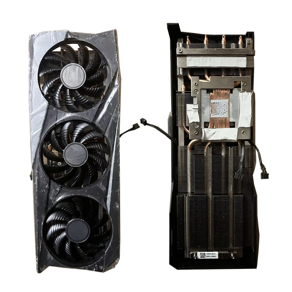 

For GIGABYTE RTX 3060 3060Ti Gaming OC 3-Fan Graphics Card Cooler Assembly Replacement Heatsink with 4 Copper Heat Pipes