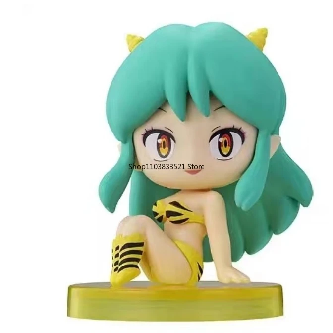 Bandai Original Urusei Yatsura Gashapon Toy Ramu Lum Cat Sitting Posture Series 2 Action Figure Capsule Toys Kids Gift