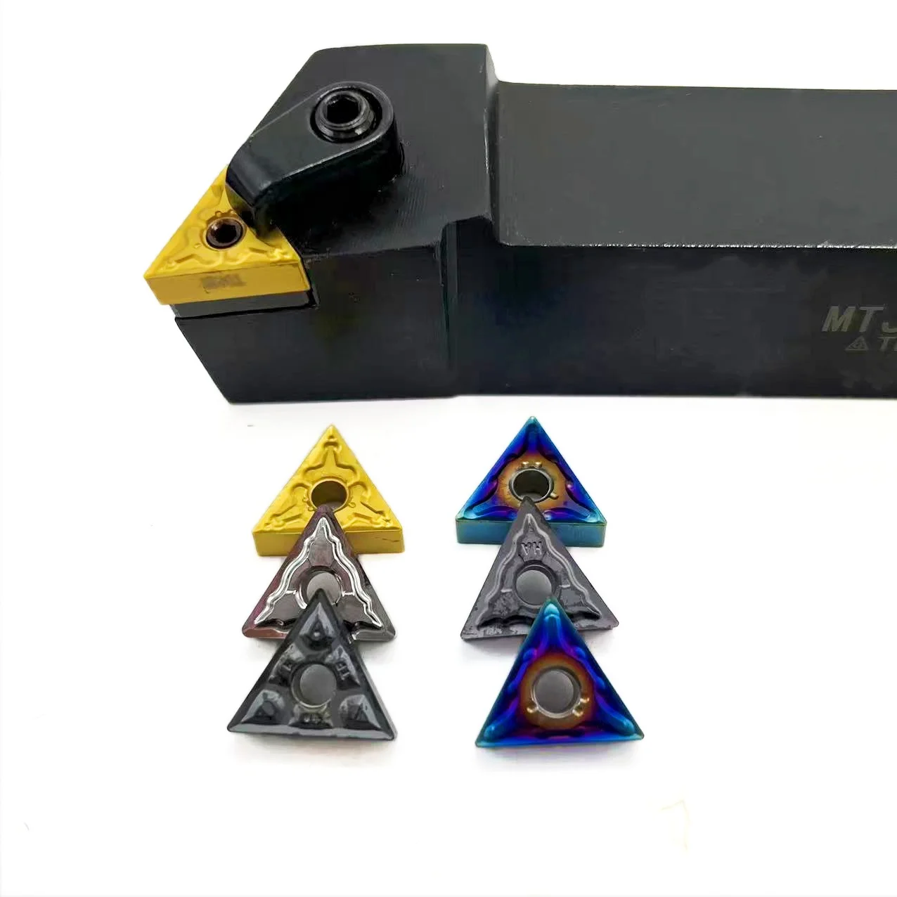 TNMG160404 portaherramientas CNC de alta calidad, portaherramientas de torneado de círculo exterior Triangular para MTJNR1616H16 MTJNR2020K16 MTJNR2525M16