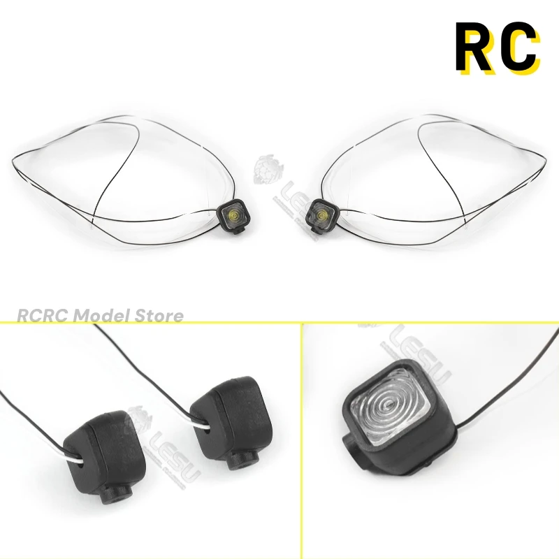 

1/14 RC Toy Crawler Car LED Light Spotlights Lighting For Tamiya 1/14 RC Truck Accessories 1/12 Crawler Wheel Loader Parts
