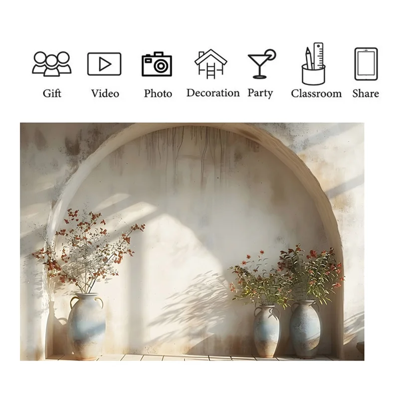 الإلكترونية 210X150cm التصوير خلفية النسيج بسيط النبات قوس استوديو جو داخلي التصوير خلفية النسيج