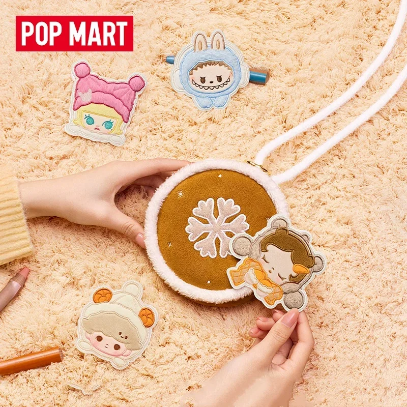 

POPMART POP BEAN Fluffy Cozy Series Crossbody Bag Blind Box Toys Kawaii Anime Action Figure Surprise Guess Bag Mystery Box