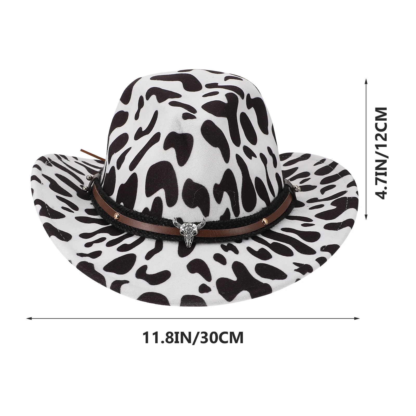

1pc Halloween Costume Cosplay Decorative Performance Hat Prop Festival Performance Cowboy Style Novelty Hat