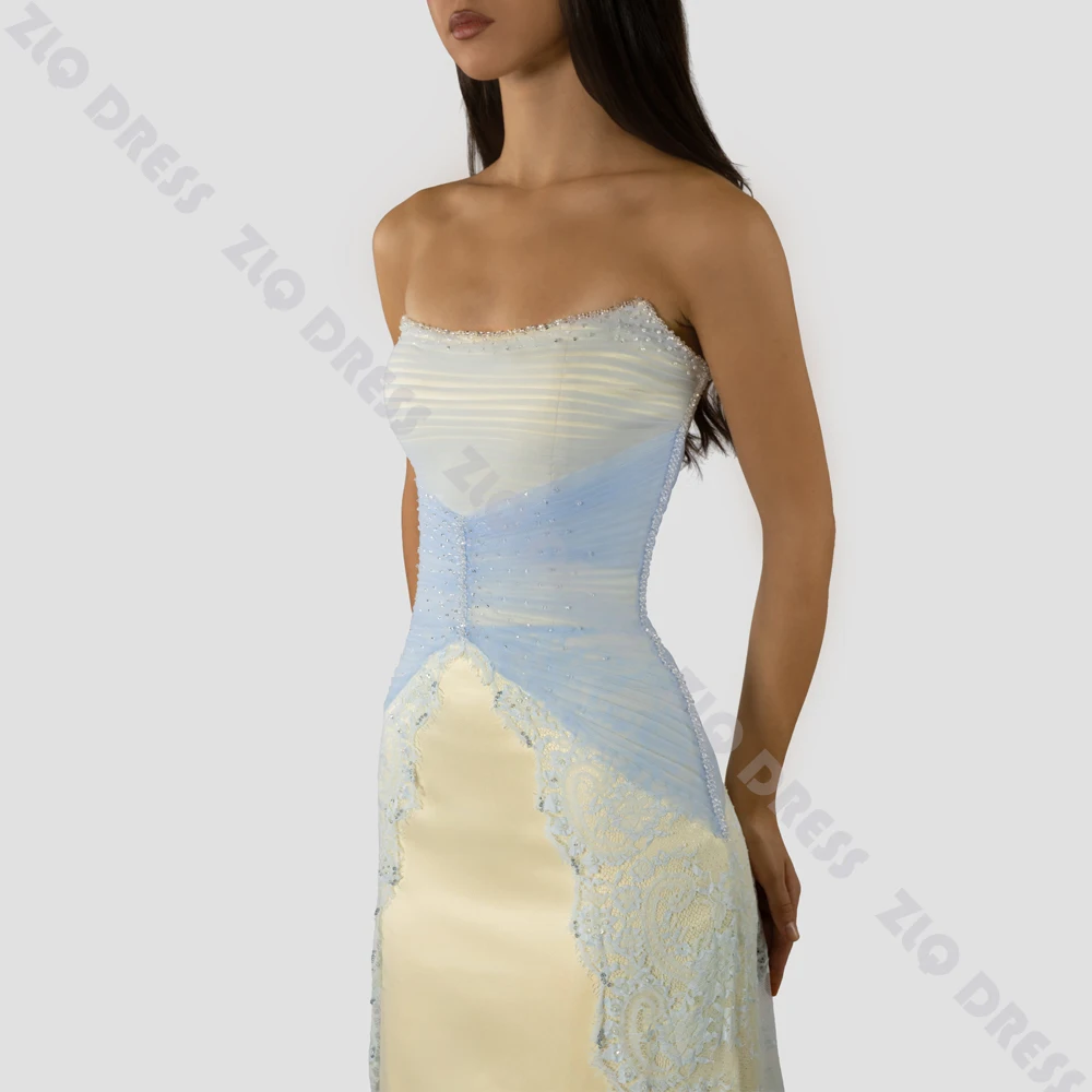 Customized Formal Evening Dress Elegant Off Shoulder Lace Beading Back Lace Up for Women's Prom Gown Wedding Guest Party Dresses
