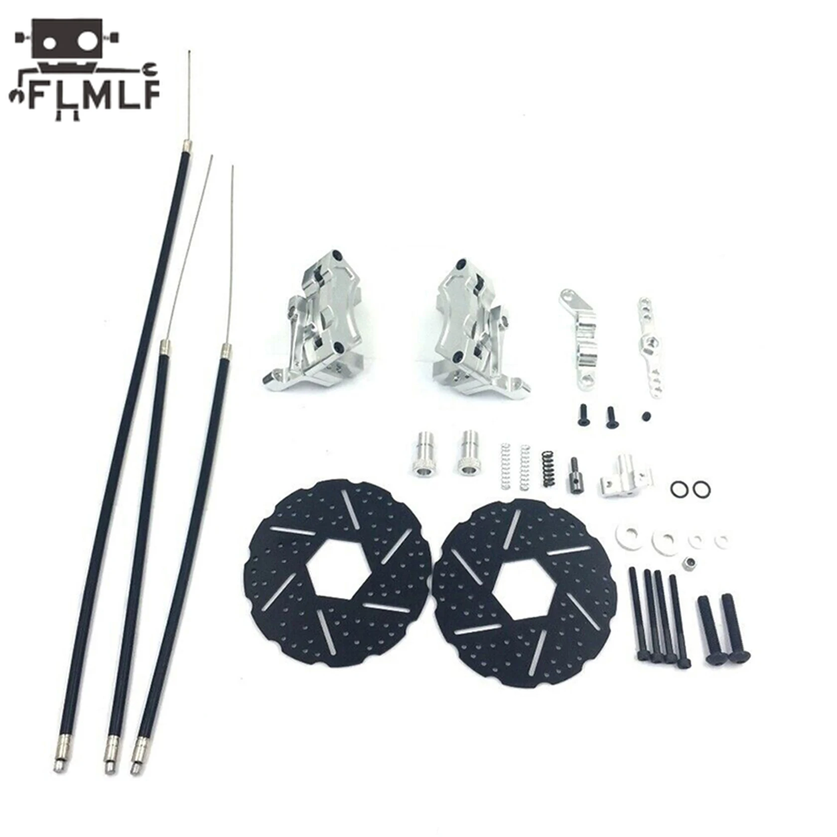 Rc Car CNC Metal Front or Rear Cable Brake System Wire Brake Kit Fit for 1/5 HPI ROFUN BAHA ROVAN KM BAJA 5B 5T 5SC TRUCK PARTS