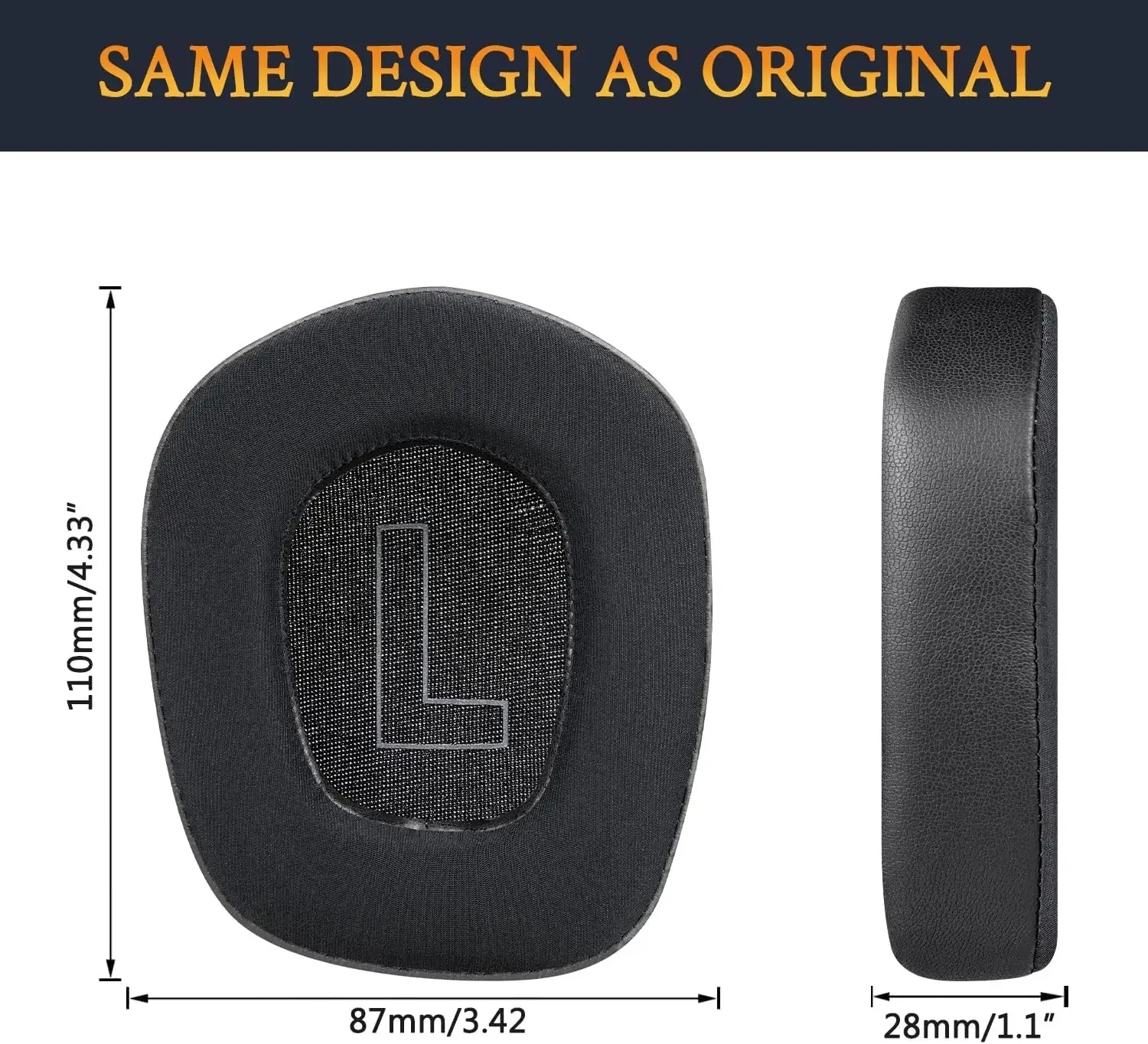 Replacement Ice gel Earpads Suitable for Logitech G733 G535 G335 Wireless Gaming Headset, Soft and comfortable