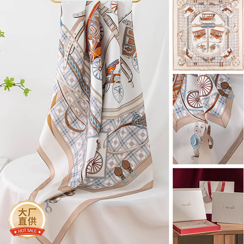 Summer New Mother's Day Gift Scarf Commuter's All-Matching Outer Shawl Square