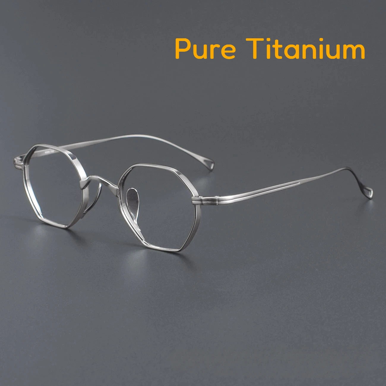 

Japanese Pure Titanium Eyeglasses Frame Men Women Retro Irregularly Polygonal Pure Titanium Prescription Eyeglasses Frames