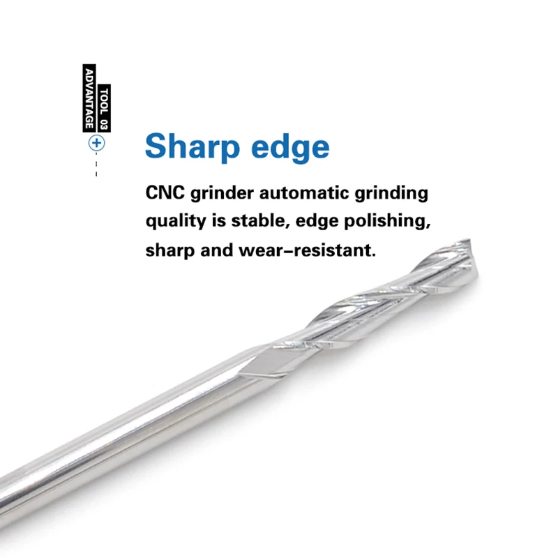 Double 2 Flute Spiral End Mill Bits Solid Carbide /End Milling/CNC Router Bits