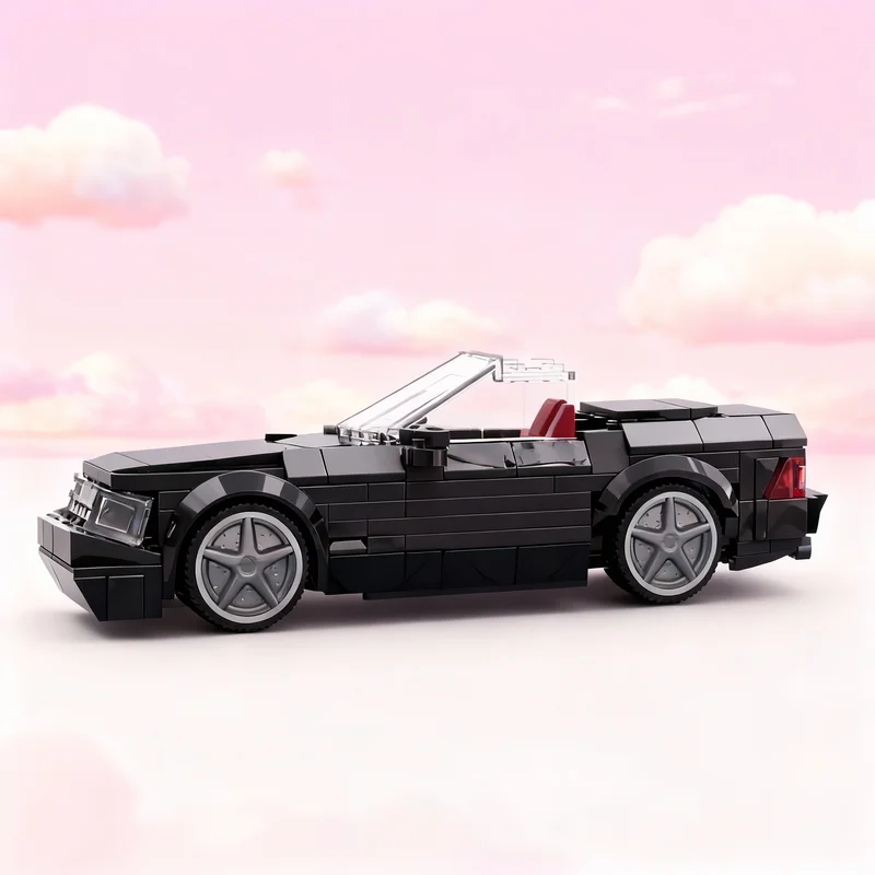 327-teiliger MOC Mercedes-Benz SL 73 AMG R129 City Champions Modellbausatz Kreatives Geschenk DIY Ausstellungsstück Deko für Erwachsene Premium