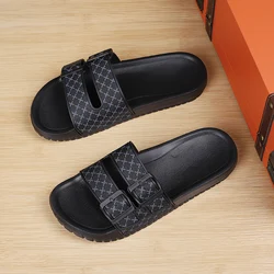 2024 New Men Slippers Brand Soft Sandals Men's Beach Casual Shoes Platform EVA Slides Original Male Non-slip Flip-flop Summer