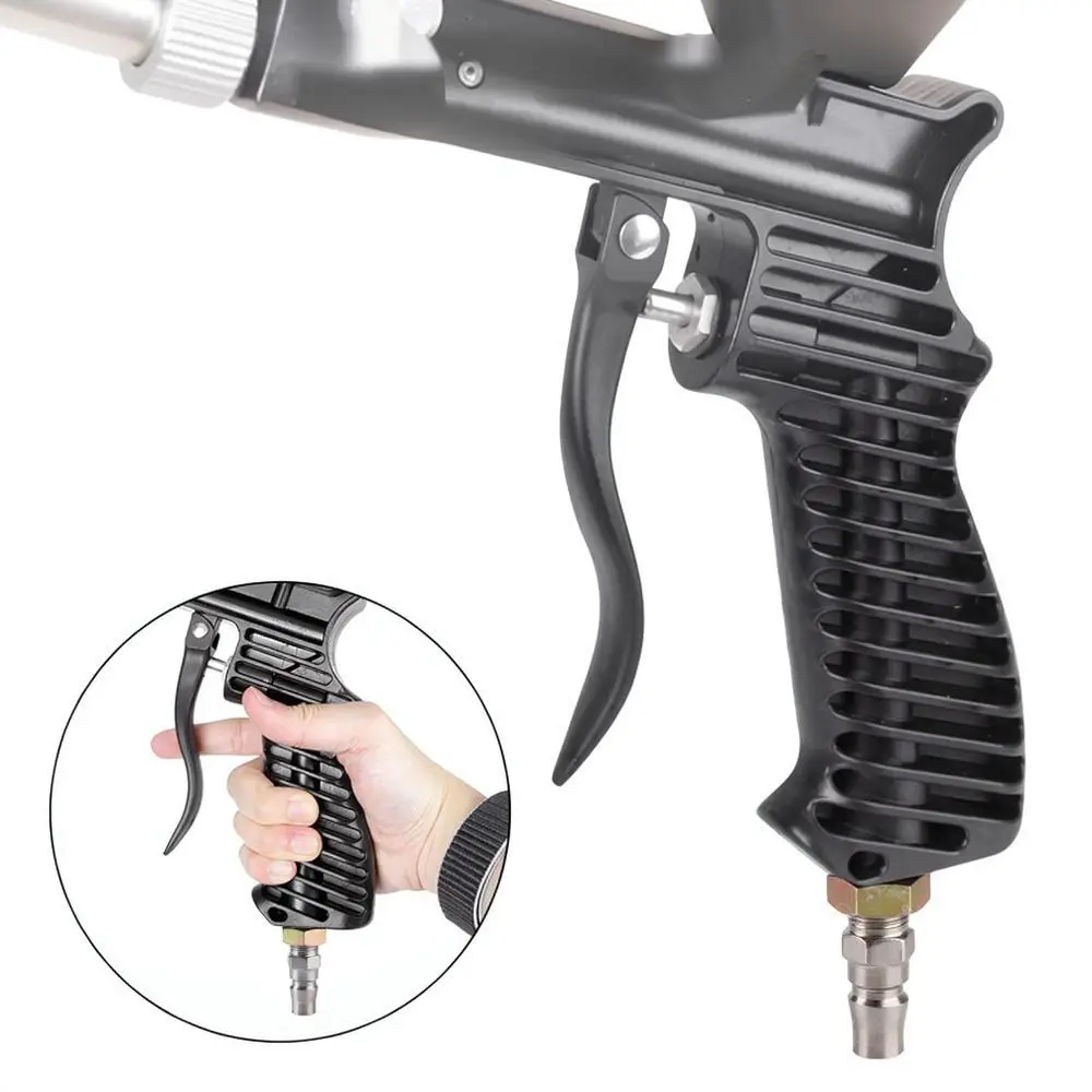 Portable Air Sand Blasting Applicator Japanese Style Fitting Handheld Pneumatic Tool For Metal Rust Oil Cleaning Restoration