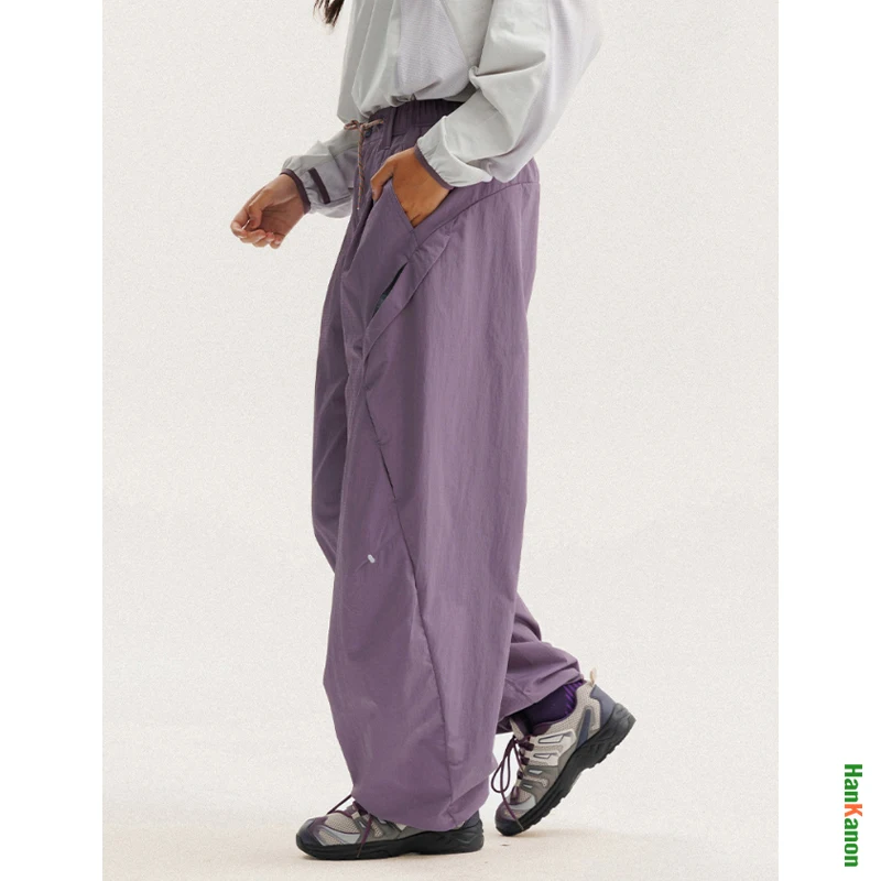 للجنسين الصوف - اصطف واسع - الساق فائدة السراويل خفيفة الوزن المظلي الأمريكي مستوحاة عارضة خمر تصميم التخييم في الهواء الطلق #2