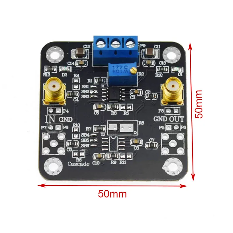 THS4001 High-Speed Dual Operational Amplifier Module, Non-Inverting/Inverting Amplifier & Voltage Follower, 270MHz Bandwidth