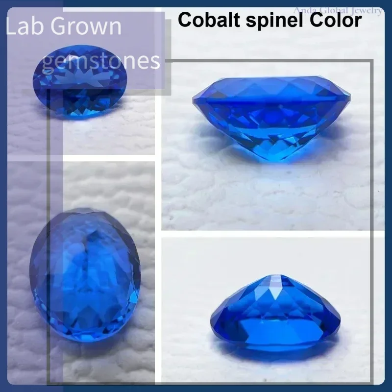 

M-Lab Grown Sapphire Oval Cut Blue Color Gems High Quality Low Cost For Jewelry Setting&Custom Design Selectable AGL Certificate